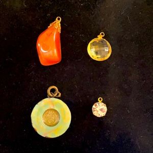 Assortment of stone charms